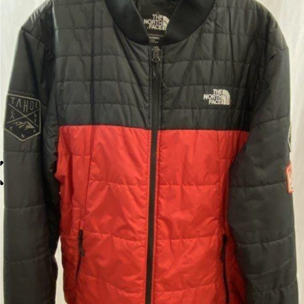 The North Face Men’s Red Black Quilted Jacket Size L